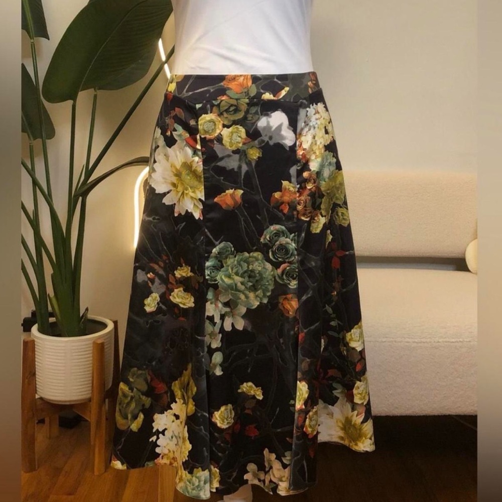 Just Cavalli by Roberto Cavalli Y2K Vintage Floral Midi Skirt